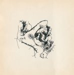 LEBADANG, "Genesis_26 », circa 1960. Encre de Chine sur papier, 16.8 x 16,3 cm, collection privée, Paris, France.