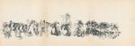 LEBADANG, "Genesis_36_37_38 », circa 1960. Encre de Chine sur papier, 16.8 x 48,9 cm, collection privée, Paris, France.